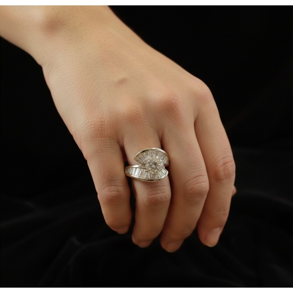JTV PJM 9.25 Sterling Silver CZ Ring Size 5.25